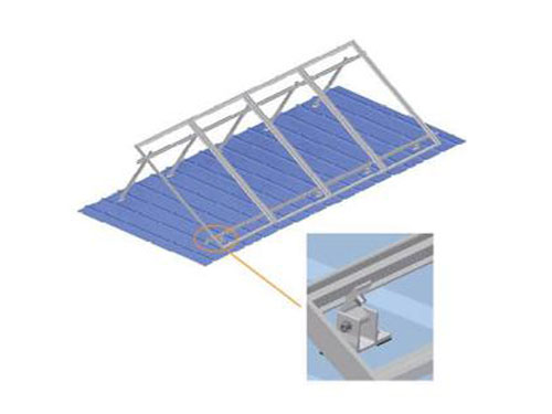 水泥屋頂、彩鋼瓦屋頂可調(diào)支架(起角度)